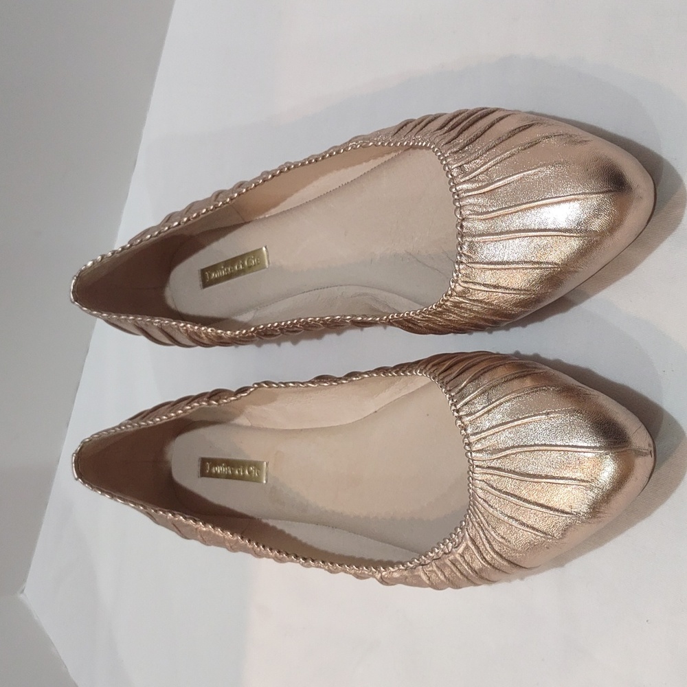 Louise et Cie Lo Ashlin Flats Slip on Size 11M Rose Gold Metallic